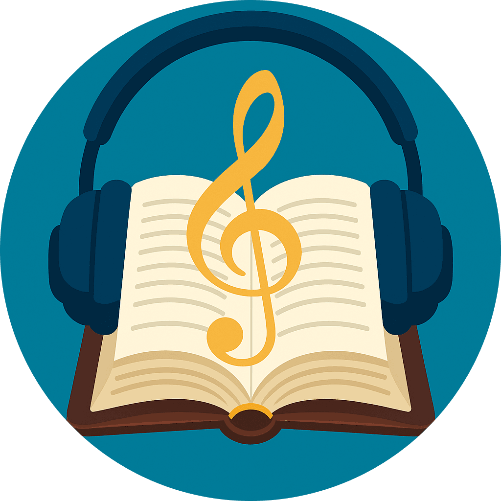 Bible with headphones - listening to Scripture